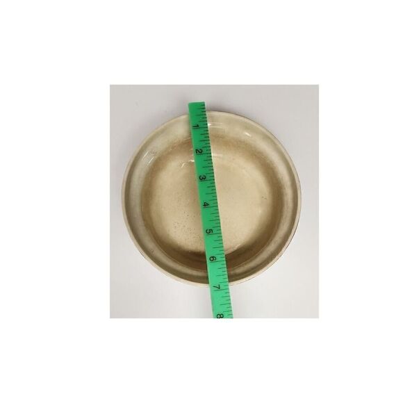 Vernonware Mid Century Brown, Ivory Yellow Ceramic Serving Dish w Lid 7x4.5 - Picture 8 of 9